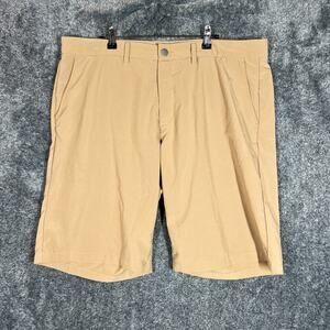 Primo Shorts Mens 40 Khaki Tan Golf Performance Stretch 11" Inseam Casual Light